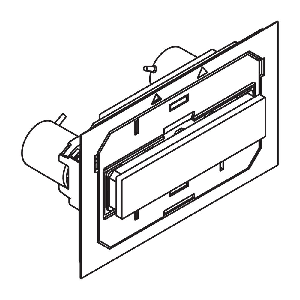 Unité de commande manuelle HEWI pour modules WC S 50, blanc, 66246