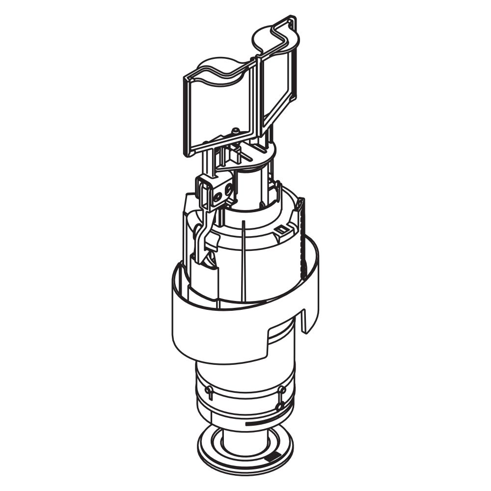 Vanne de sortie pour réservoir de chasse d'eau, module WC S 50, pour éléments de paroi S50.02.01., 66256