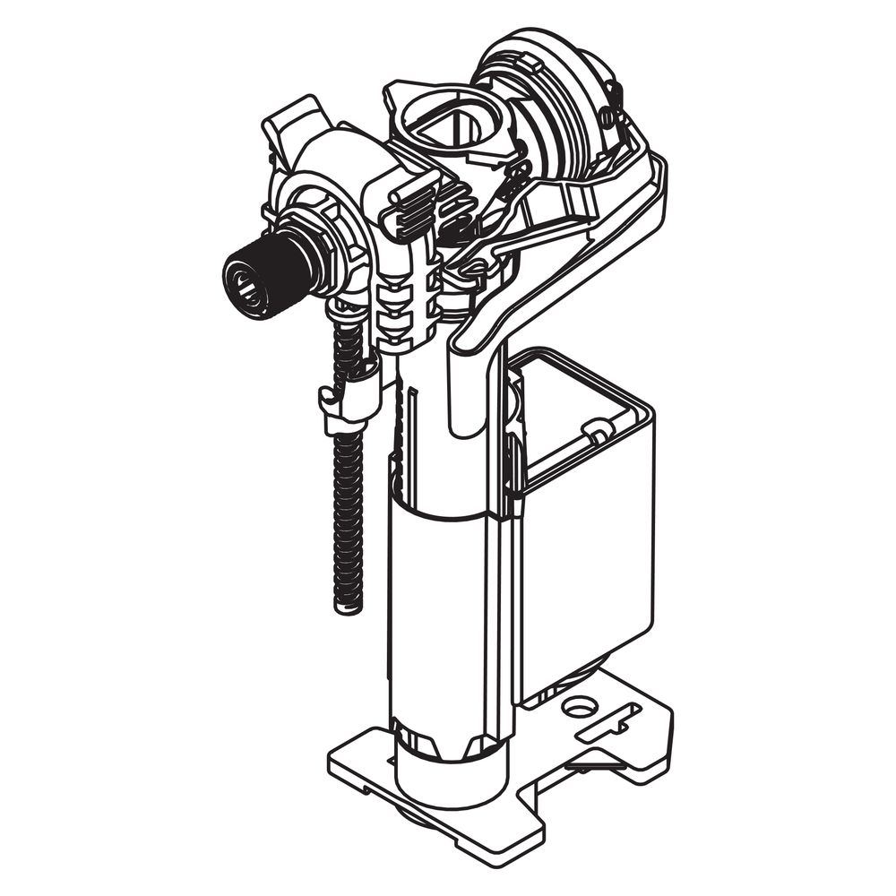 HEWI Module WC à valve de remplissage S 50, pour éléments de paroi S50.02., 66264