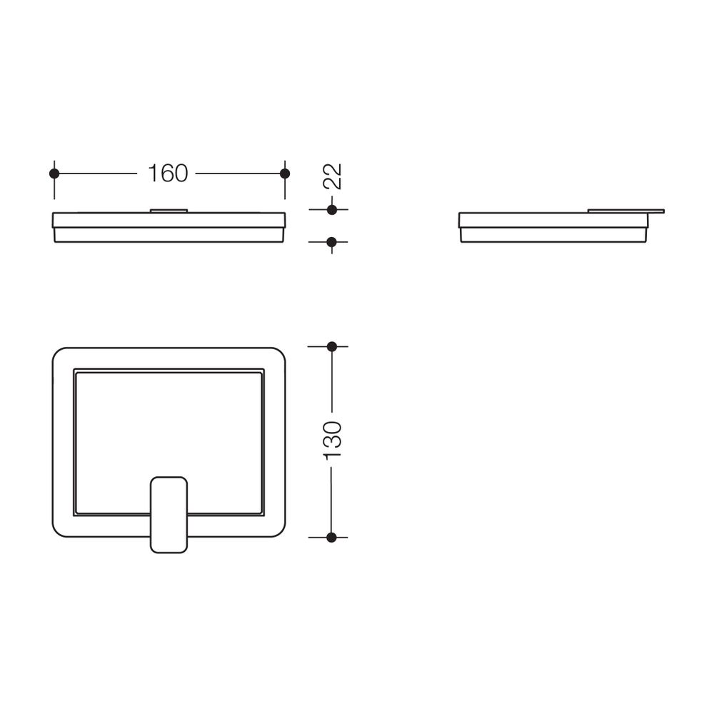 Couvercle pour poubelle hygiénique HEWI, 805.05.200, 805.05.210, blanc pur, 805.05.E03 99