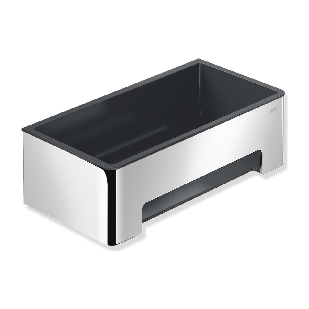 HEWI Panier de douche droit, Chrom Anthrazit, 900.03.00140 92