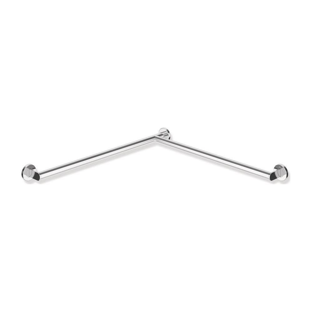 Système de barre de douche 900 HEWI - Exécution gauche - 765x765 mm - Acier inoxydable chromé