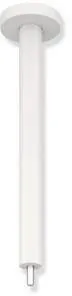 Hewi suspension de plafond, d:25, A=500mm, plvb blanc profond mat