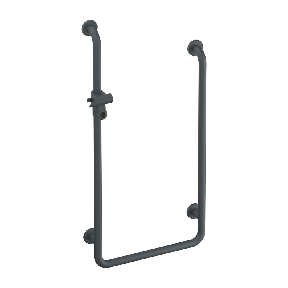 Barre de douche HEWI en forme de U, série 801 mat, Ø 33 mm, 1100x900x500 mm, anthracite, 801.35B500 92