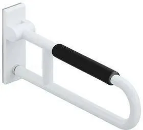HEWI Support rabattable mobile, L:600mm, avec rembourrage pour bras blanc pur
