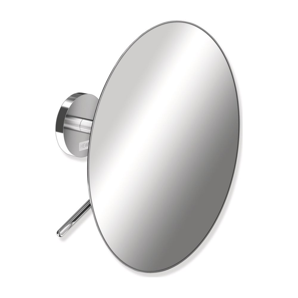 Miroir de maquillage HEWI rond, chromé, 3x grossissement, fixation murale
