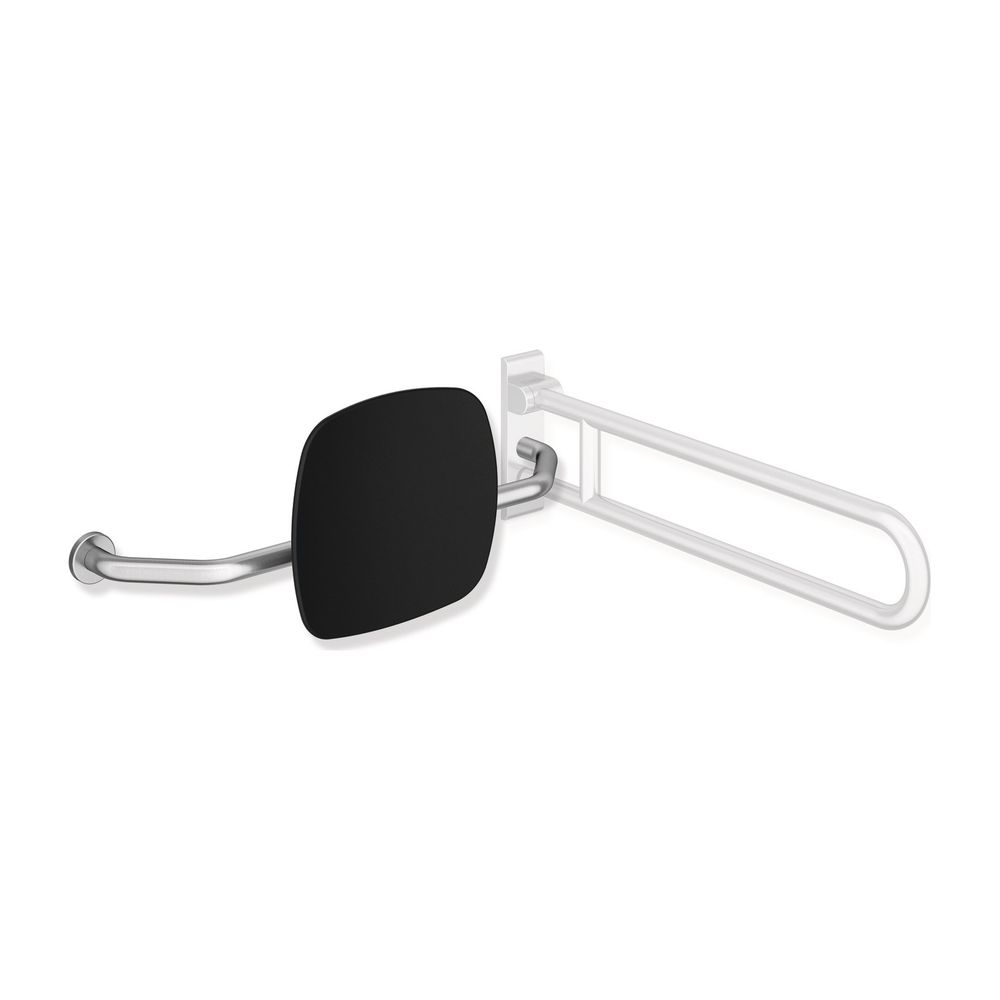 HEWI Support dorsal WA 230 mm, fixation gauche pour poignée de mur/poignée rabattable, blanc signalétique, 805.51.927L 98