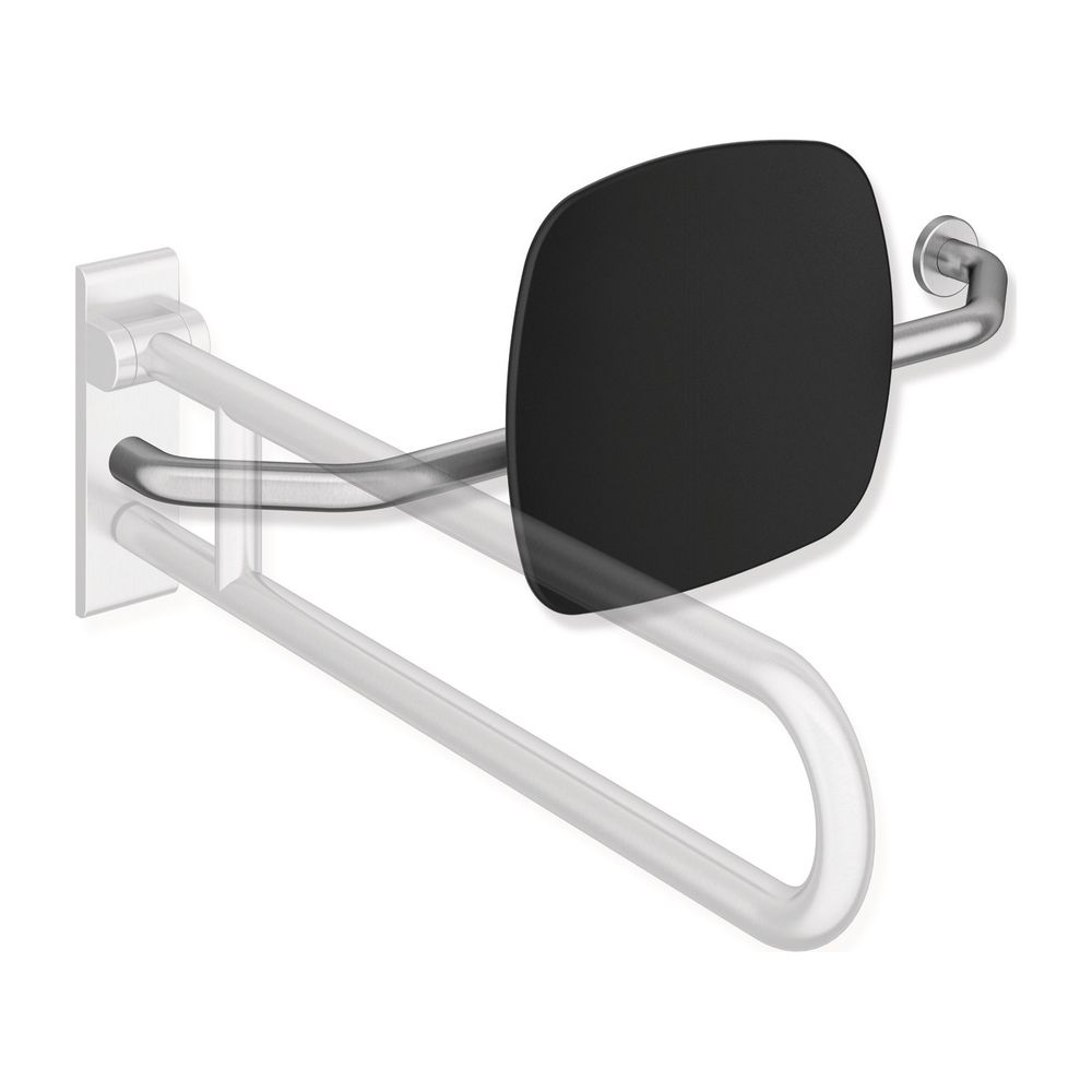 Support lombaire HEWI WA 230 mm, droit pour fixation murale/poignée rabattable, blanc signalétique, 805.51.927R 98