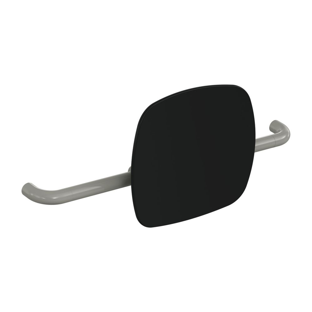 HEWI Soutien dorsal Noir profond, WA 150 mm Montage par poignée rabattable, Gris roche, 801.51.9063 95