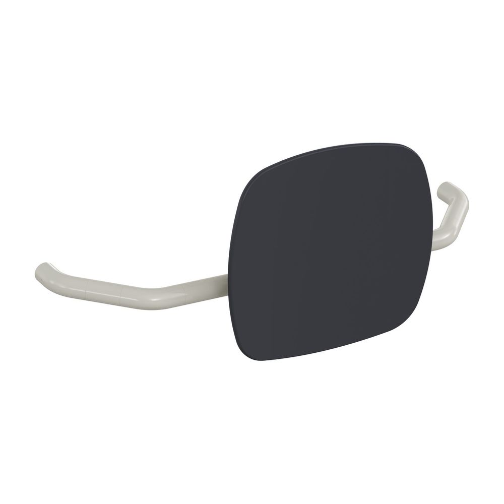 HEWI Soutien dorsal anthracite, WA 230 mm poignée rabattable de support gris clair