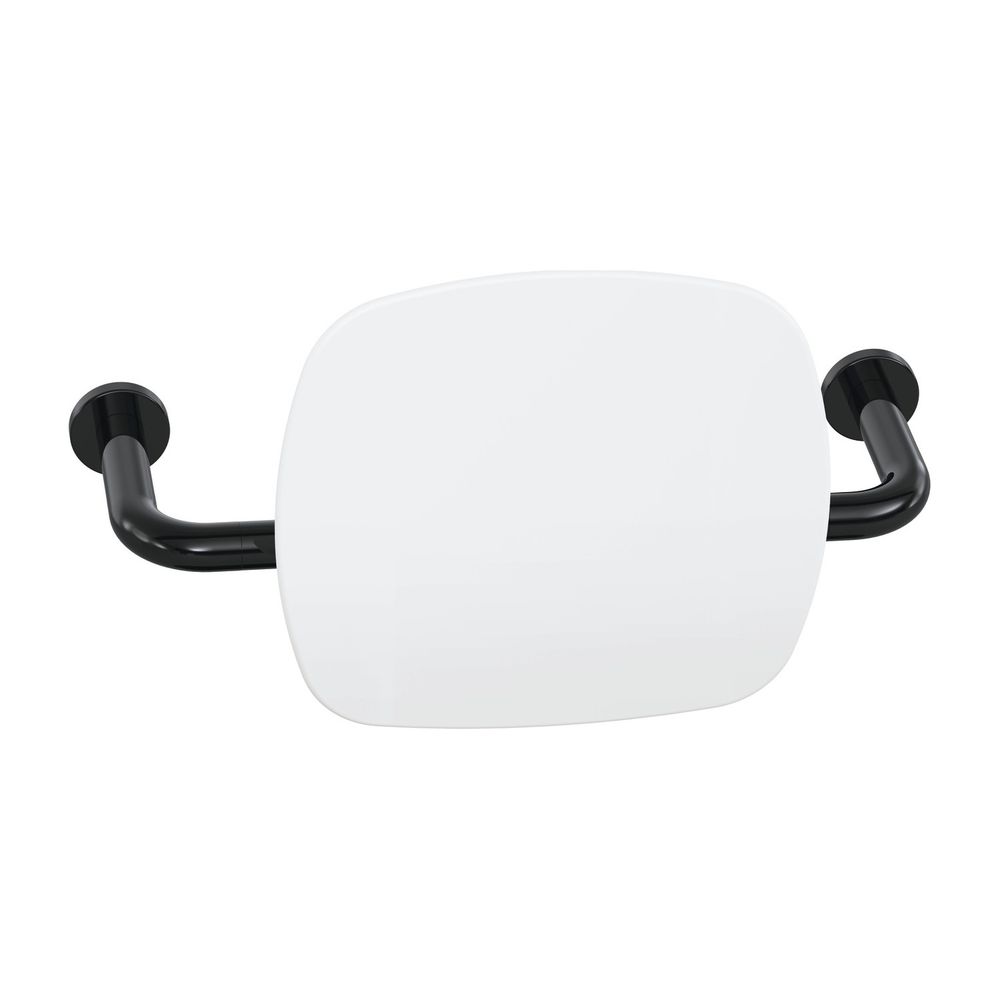 HEWI Soutien lombaire BS Blanc signalétique, WA 230 mm Montage mural Noir profond
