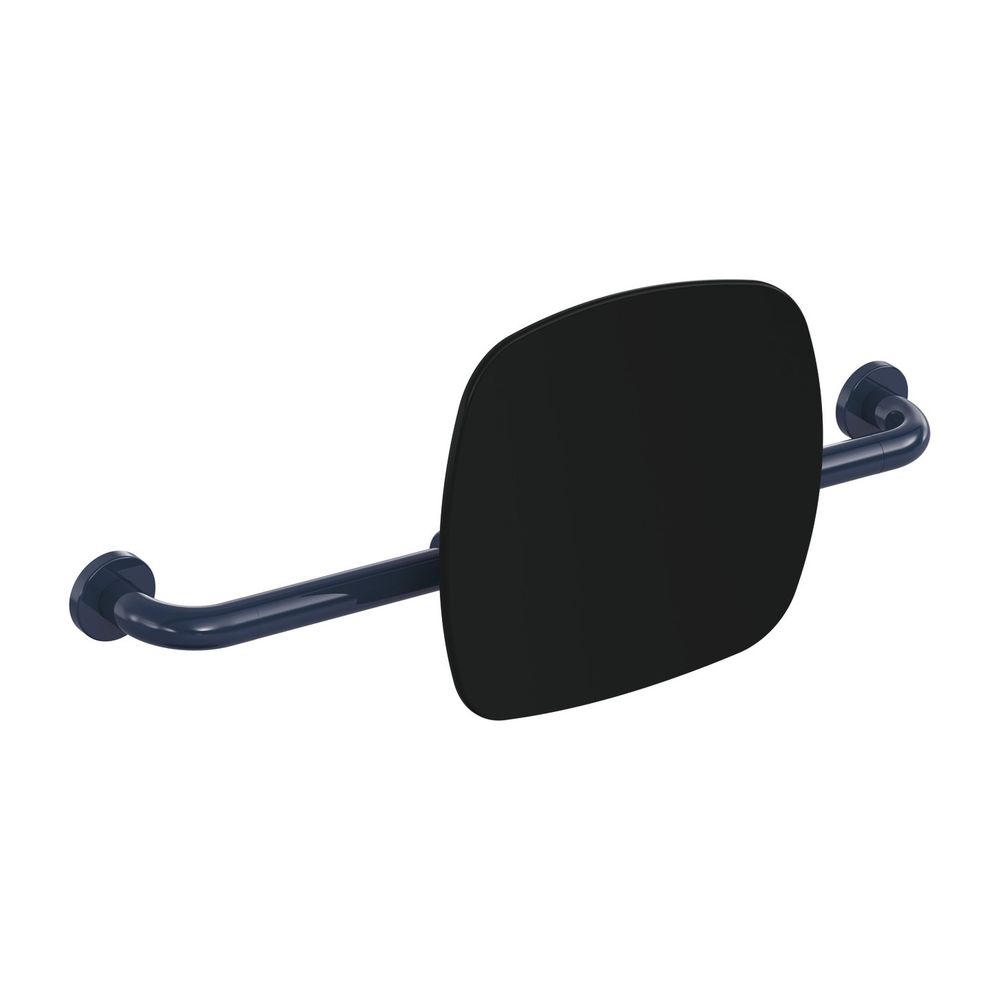 Support lombaire HEWI noir profond, WA 150 mm fixation murale, BM211.2, acier bleu, 801.51.9163 50