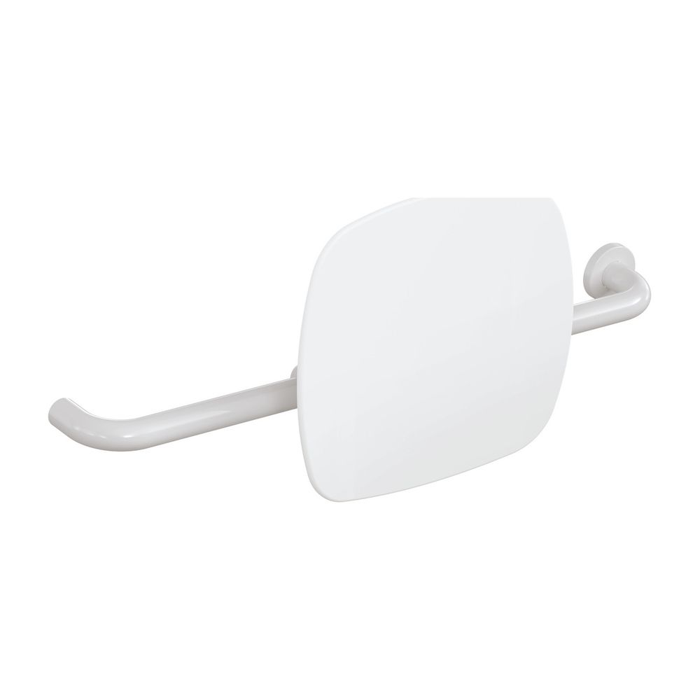 HEWI Soutien dorsal Signalweiß, WA 150 mm, à droite pour fixation sur poignée de mur/poignée rabattable blanc signal