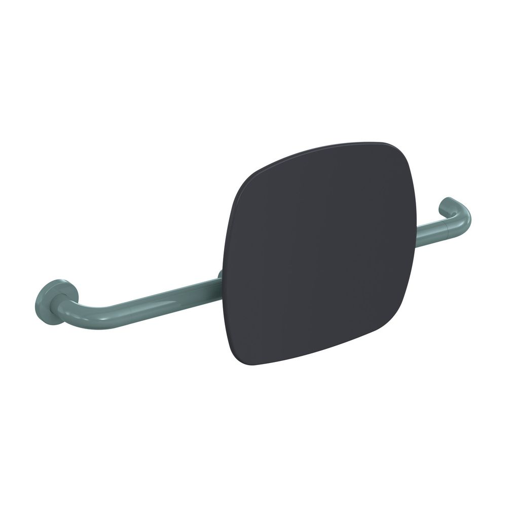 Dosseret HEWI Anthracite, WA 150 mm, gauche pour fixation sur poignée murale/pliable, Aquablau, 801.51.9262L 55