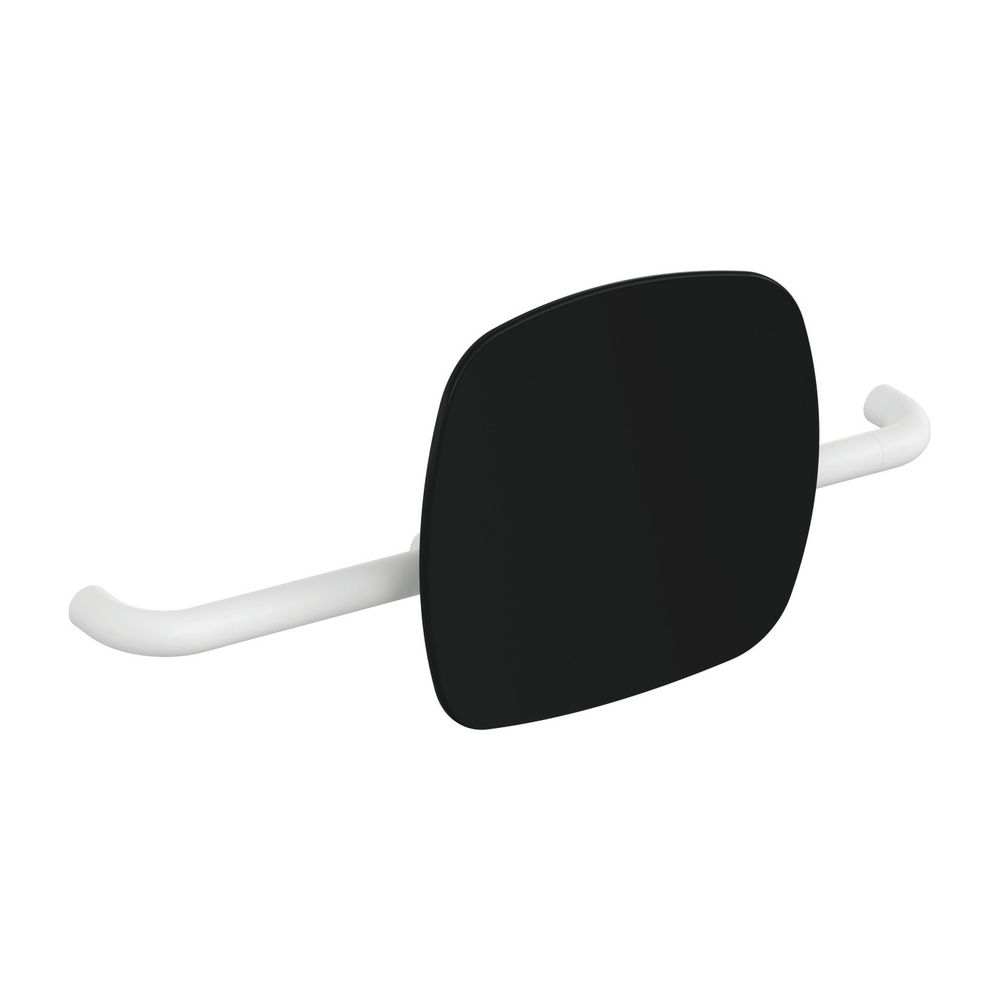 Support dorsal HEWI noir profond EM, WA 150 mm, poignée rabattable, blanc signalétique, 801.51B9063 98