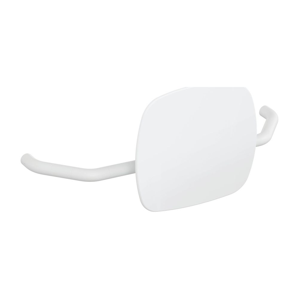 HEWI Soutien dorsal Signalweiß EM, WA 230 mm, poignée rabattable, blanc signalétique