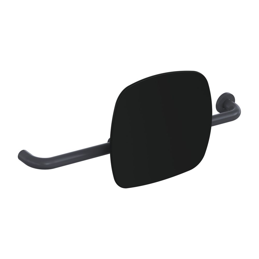 Support lombaire HEWI noir profond EM, WA 150 mm, droit pour fixation sur poignée rabattable murale/support, anthracite, 801.51B9263R 92