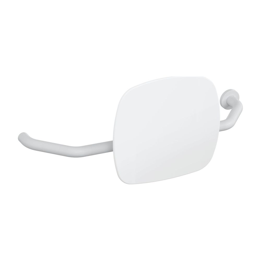 HEWI Soutien lombaire blanc signalétique EM, WA 230 mm, droit pour fixation sur poignée de maintien rabattable murale, blanc signalétique, 801.51B9271R 98