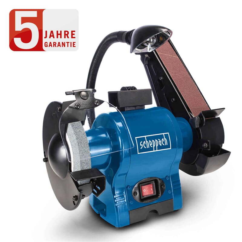 Ponceuse et polisseuse combinée Scheppach BGS700 | 250 W | Ø 150 mm | 2 850 tr/min | Éclairage LED