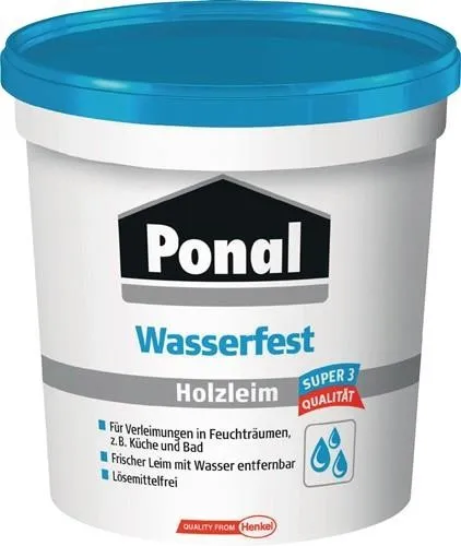 Colle à bois Ponal Résistante à l'eau/Super 3 760 g EN 204: D3 (boîte)