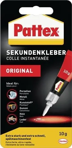 Pattex Colle Instantanée Classic 10g tube incolore