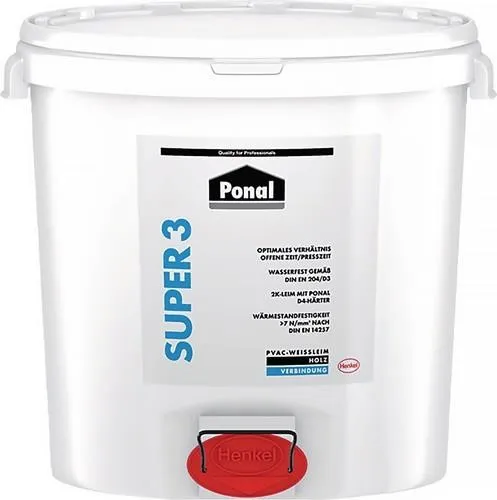 Colle à bois résistante à l'eau/Super 3 30 kg Seau PONAL