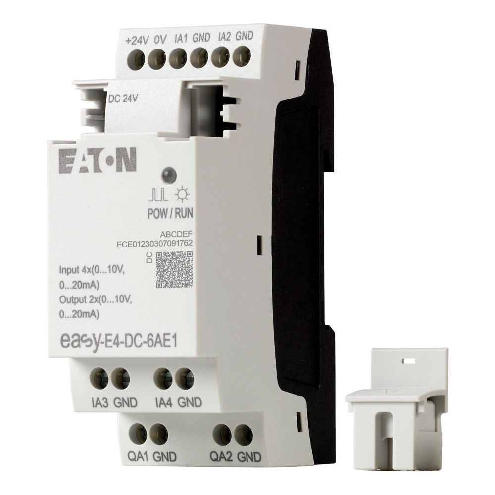 Eaton Module d'extension d'entrées/sorties easyE4 EASY-E4-DC-6AE1, 24 V DC, bornes à vis
