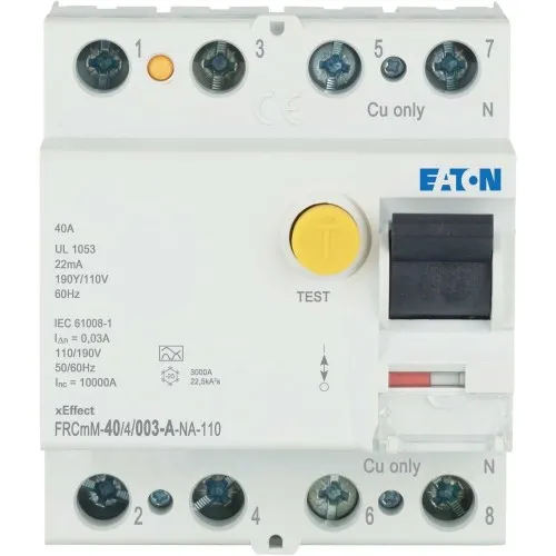 Eaton disjoncteur différentiel FRCMM40/4/003A-NA110