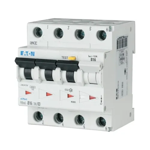 Disjoncteur différentiel Eaton FRBM6-C16/3N/003-A