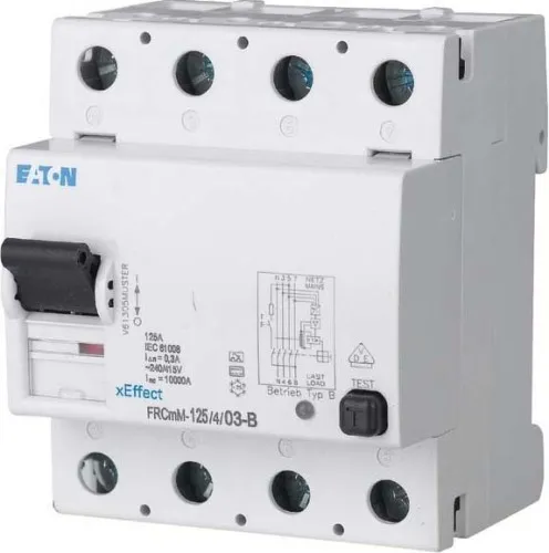 Interrupteur différentiel Eaton FRCMM-125/4/05-S/BFQ
