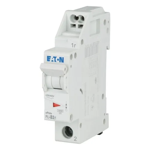 Disjoncteur Eaton PLI-B3/1, 3 A, 1 pôle, courbe B
