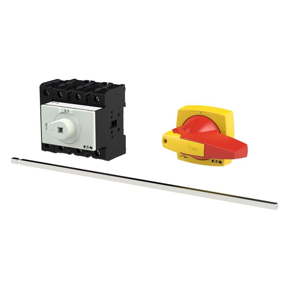 Eaton Interrupteur principal P3 P3-63/M4/K2-PR/N, 63 A, 30 kW, 4 pôles, Rouge