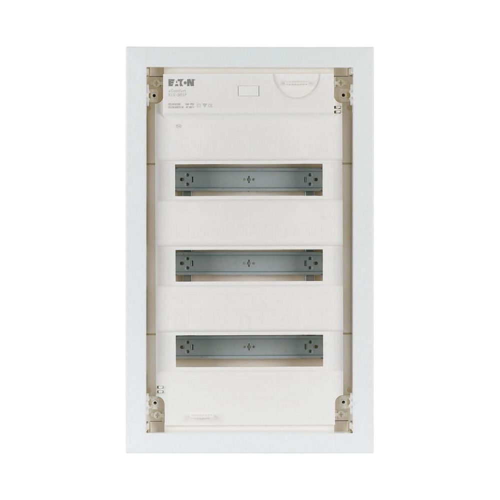 Eaton Coffret de distribution xComfort KLV-36UPP-F encastré, 3 rangées, 36 modules, IP30, plastique/tôle d'acier, blanc trafic, 178802