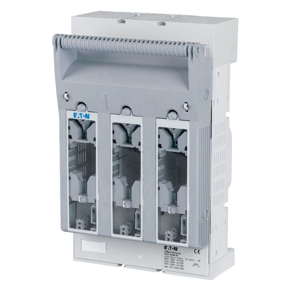 Sectionneur porte-fusible NH Eaton xEffect XNH1-A250-BT, 35-150 mm², plaque de montage, gris