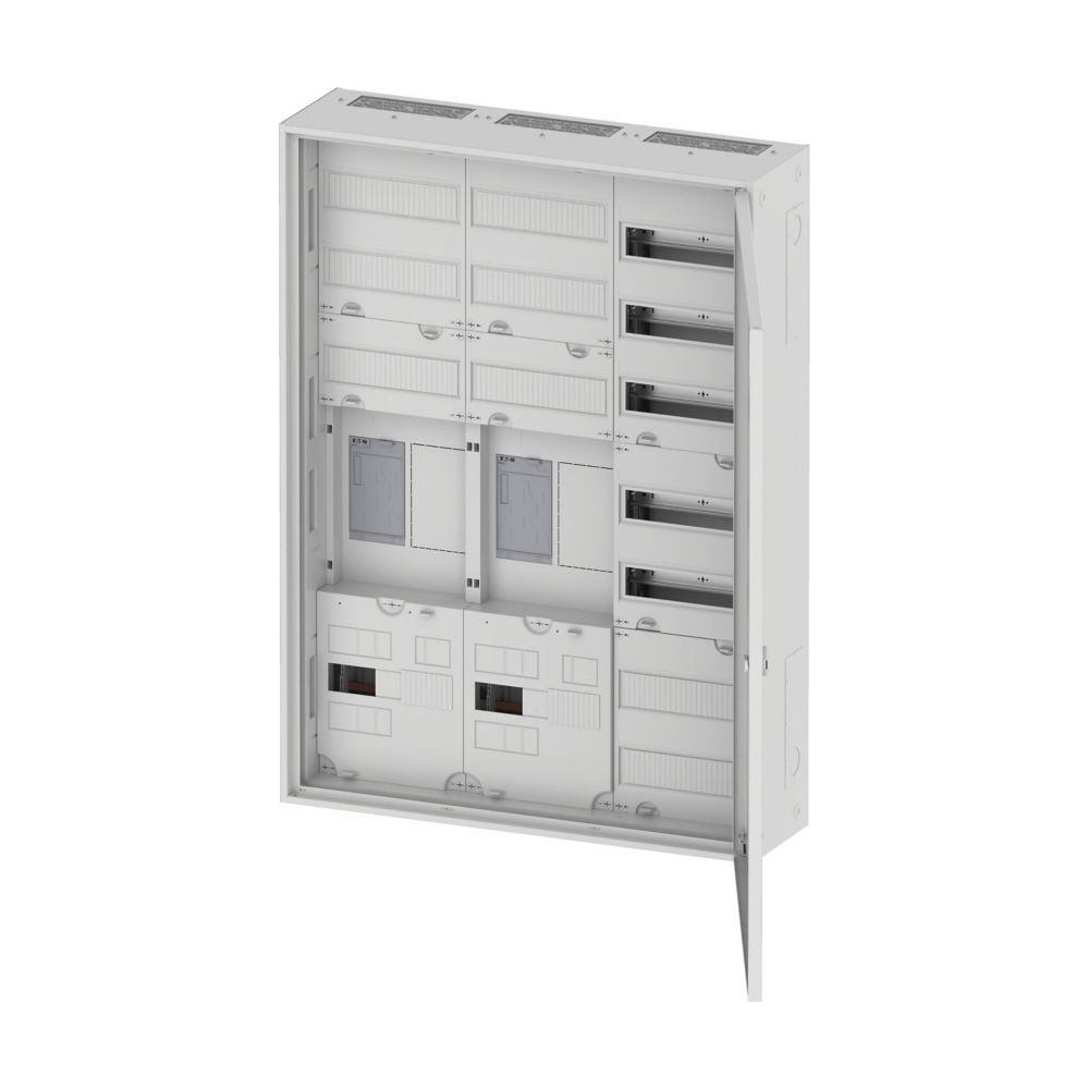 Armoire complète de compteur Eaton ZSD-ZZV-1100-BKE-I/APZ, 63 A, 1100x800x225 mm, acier, blanc