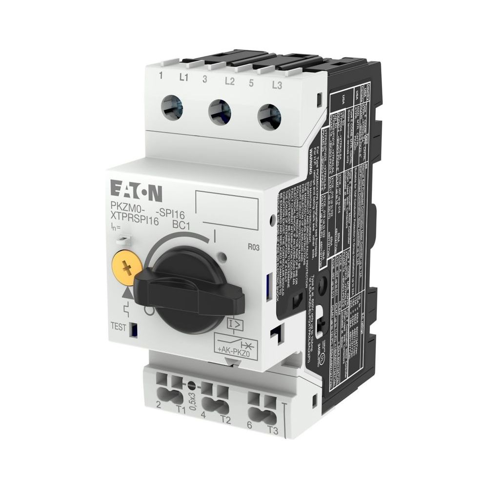 Eaton Disjoncteur moteur PKZM0 PKZM0-16-SPI16, 10-16A, 7,5kW, 3 pôles, IP20