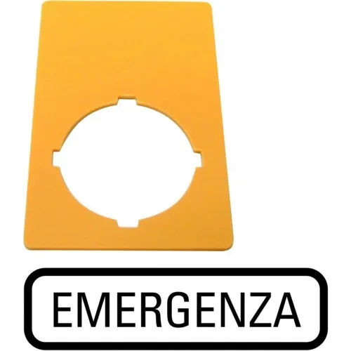 Plaque NOT-AUS Eaton M22-XZK-I99