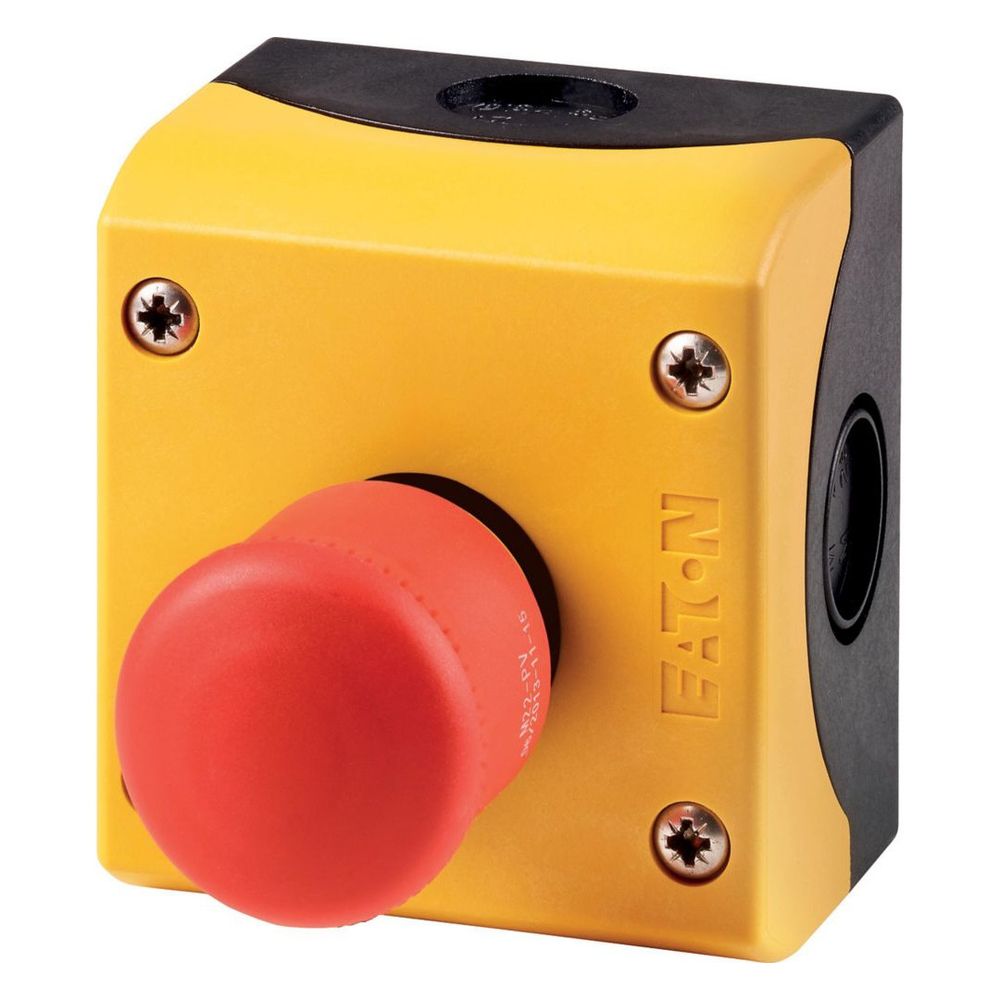 Bouton d'arrêt d'urgence Eaton M22/PV/KC11/IY jaune (216525)