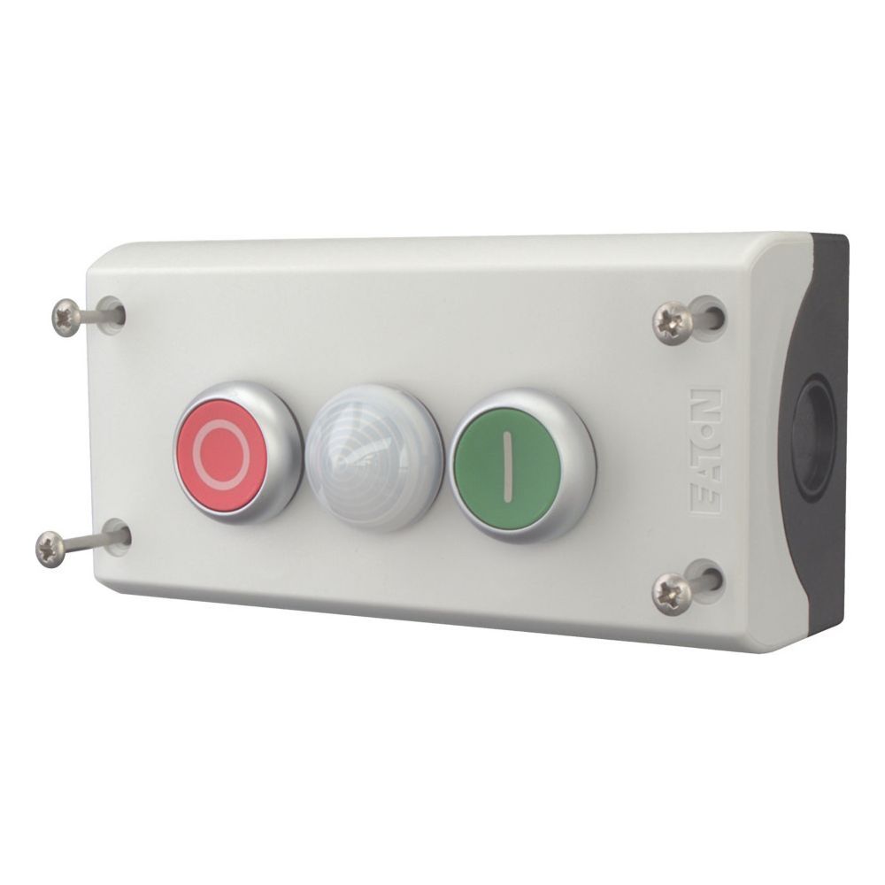 Bouton-poussoir Eaton RMQ-Titan M22-I3-M2, 2S/2Ö, plastique, gris