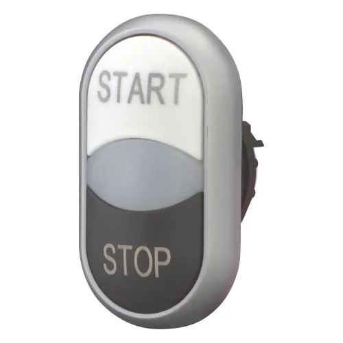Bouton-poussoir double Eaton M22-DDL-WS-GB1/GB0
