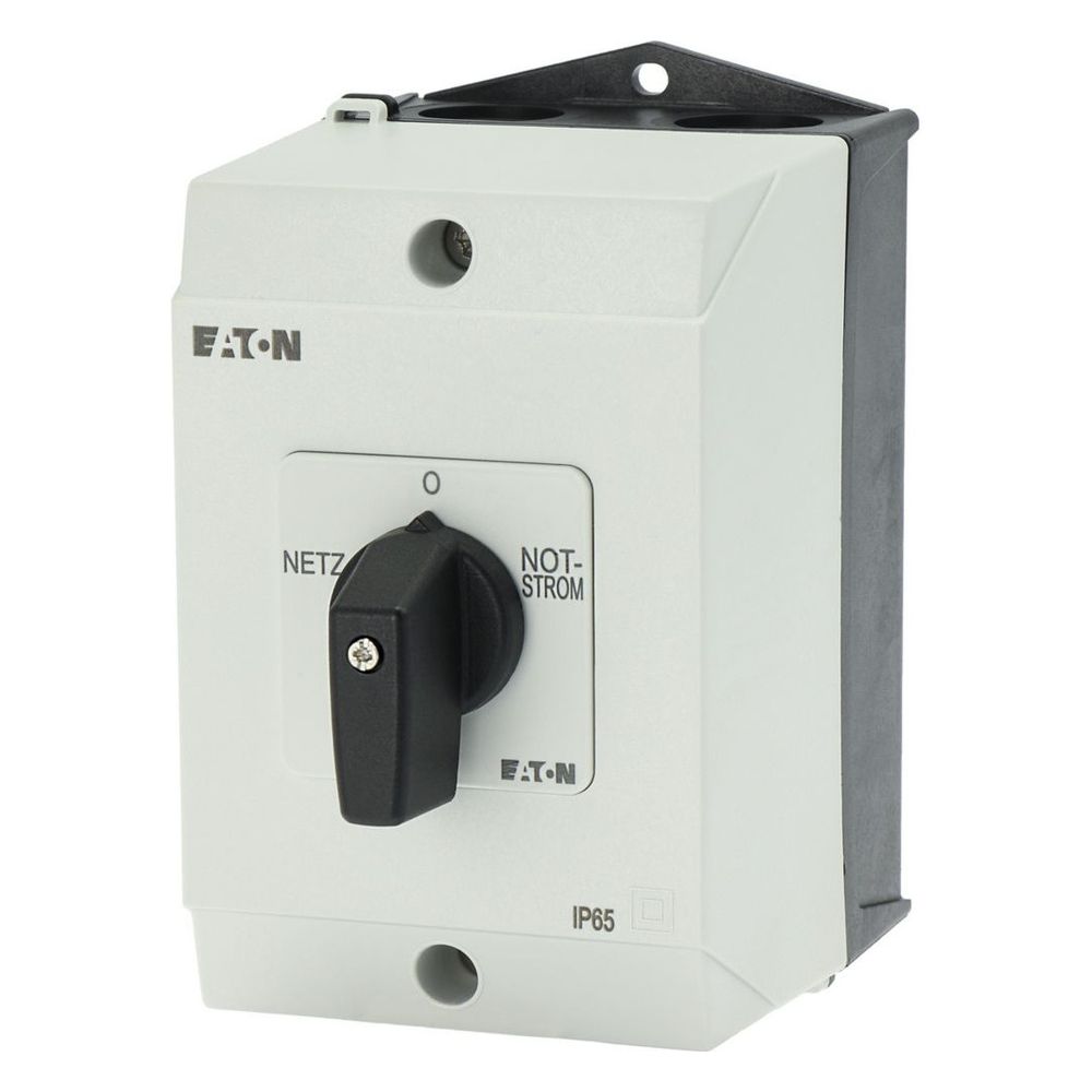 Eaton Commutateur T0 T0-4-8902/I1, 20 A, 4 unités de construction, IP65, plastique, réseau-0-urgence