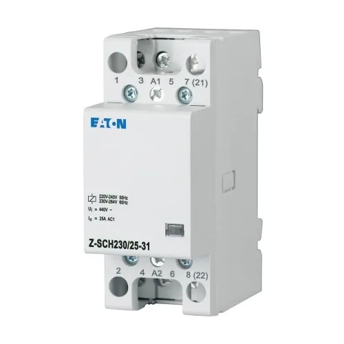 Contacteur de puissance Eaton Z-SCH230/25-31, 230VAC, 3F+1O, 25A (248846)