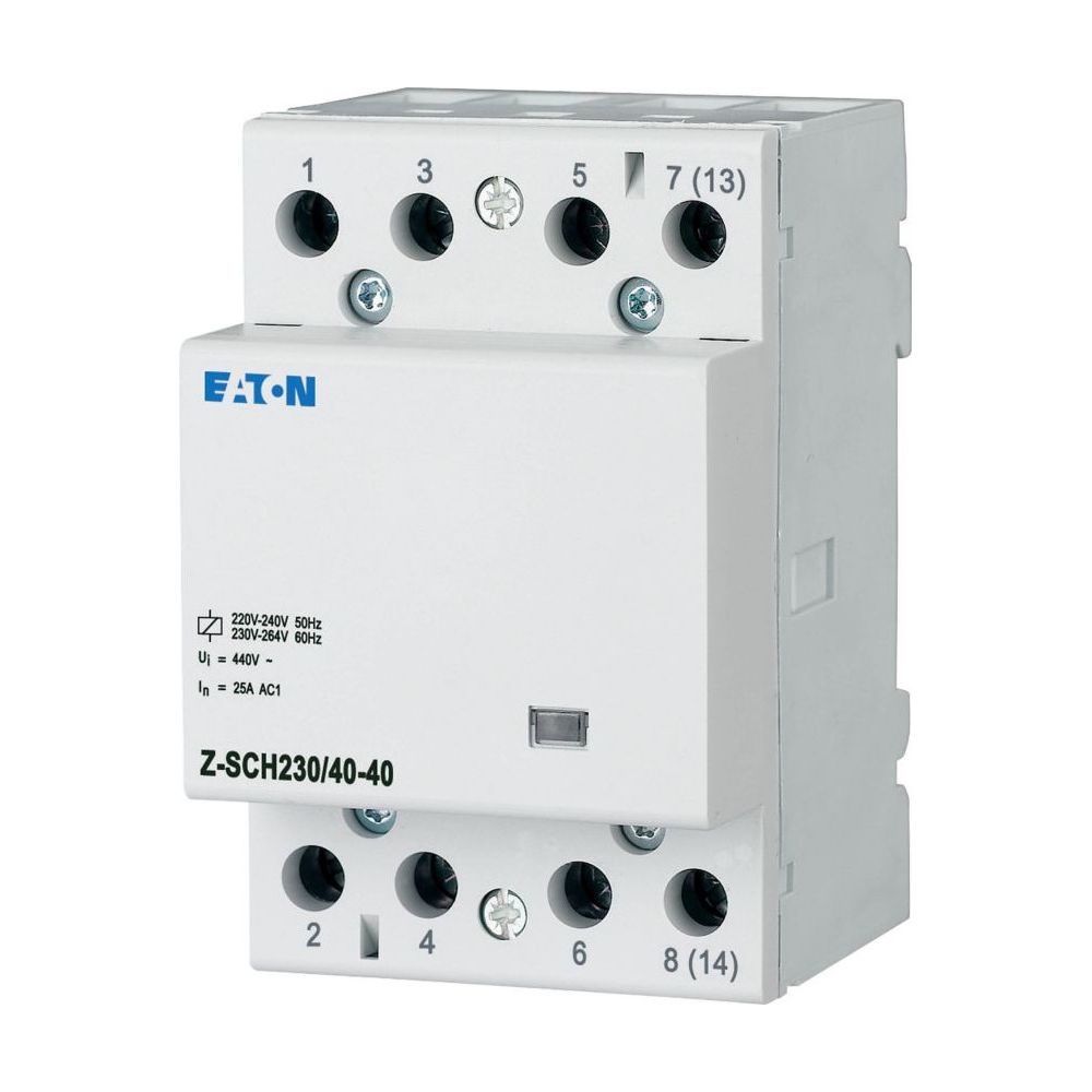 Contacteur de puissance Eaton Z-SCH Z-SCH230/40-40, 230V 40A 4P, 52,5x60x85mm