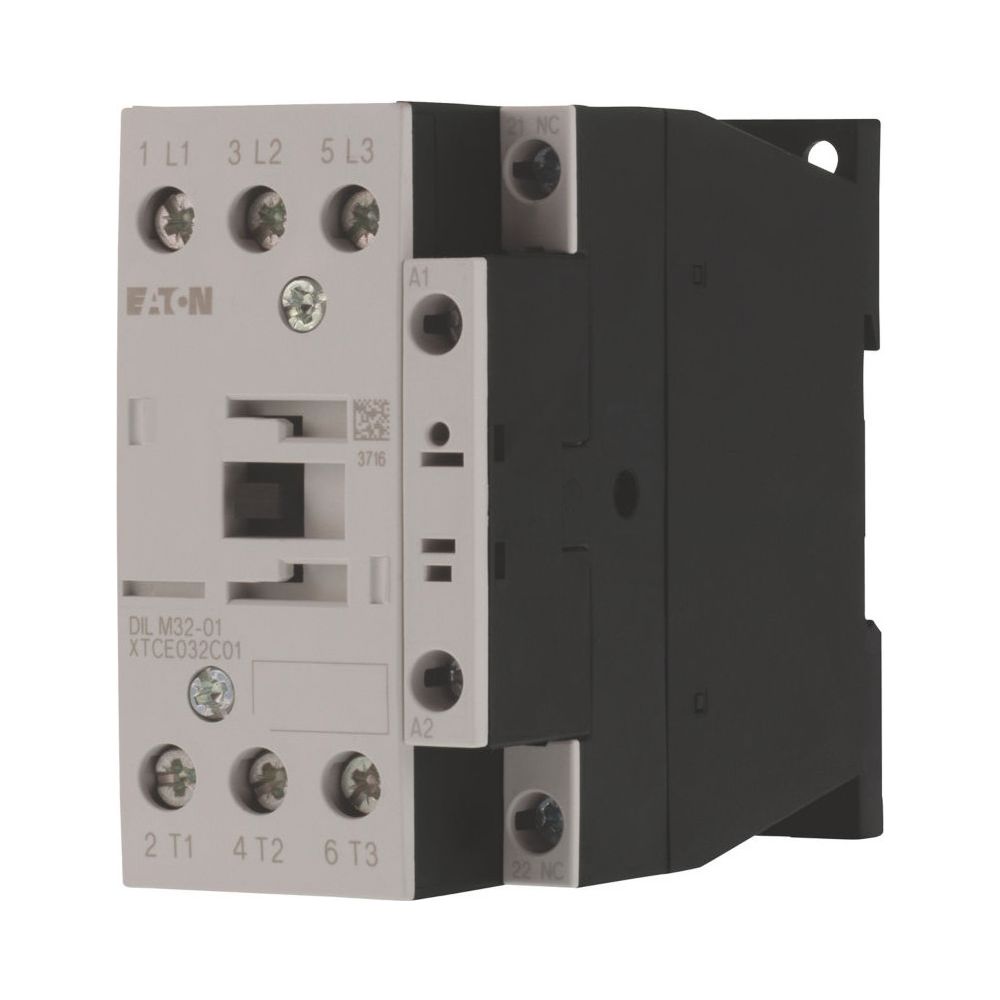 Contacteur de puissance Eaton DILM DILM32-01(RDC24), 3 pôles 15 kW, bornes à vis