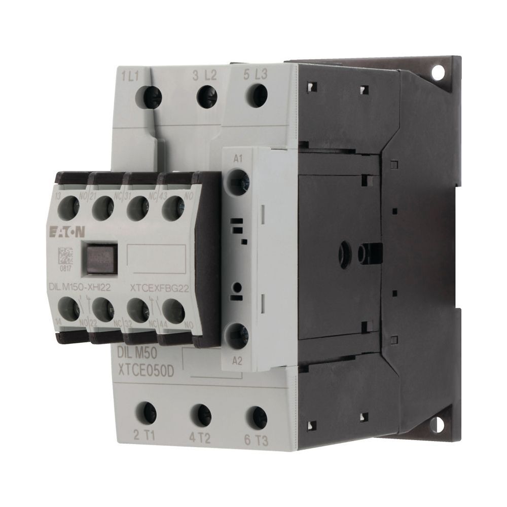 Contacteur de puissance Eaton DILM50-22, 22 kW, 230 V 50 Hz/240 V 60 Hz, 3 pôles, bornes à vis