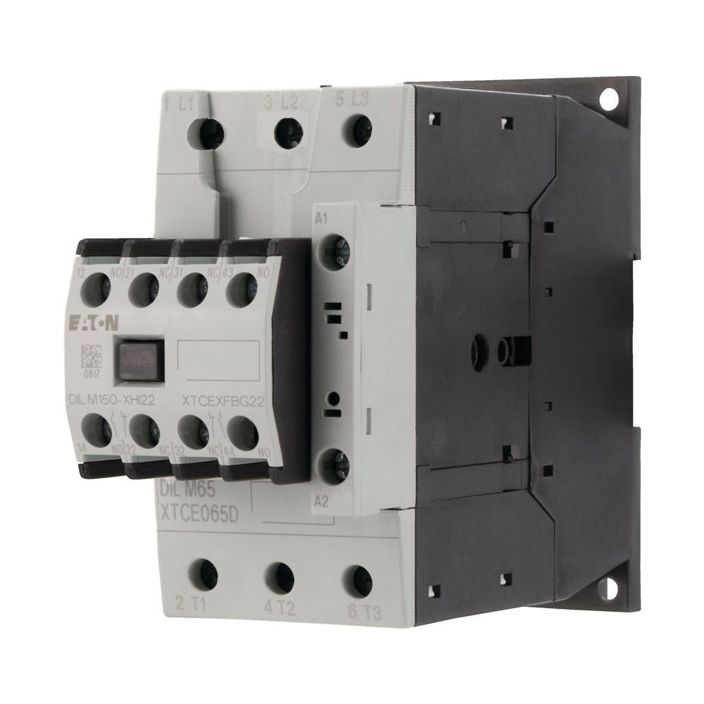 Contacteur de puissance Eaton DILM65-22, 30 kW, 230 V 50 Hz, 240 V 60 Hz, 3 pôles, bornes à vis