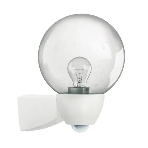 Luminaire Esylux AL P Monza 130 avec verre dépoli et détecteur de mouvement 130° BWM, blanc (EL10026102)