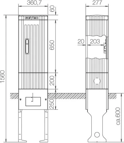 ABN Colonne de raccordement SL152