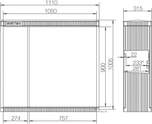 ABN KVS avec portes et plaque M SL102V