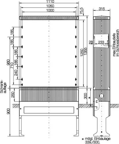 ABN Armoire de distribution de câbles SL132VT